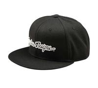 Snapback cap Troy Lee Designs Flat Bill Signature Noir TU