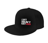 Snapback Lifts Heavys Eat Ass Sport Hats Soft Classic Peak Cap for Fishing Outdoor Fitness