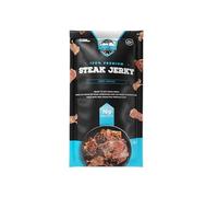 SNAPDOWN SNACKS - High Protein Jerky Original Meat Snacks with Flavorful Strips - Halal Beef steak Jerky Snacks Pack for Great Protein (12 count (Pack of 12), Sweet Teriyaki)