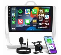 Snapdragon 4G+64G 8-Core for Ford Focus Mk2 Mk3 2004-2011 Car Stereo | Wireless CarPlay Android Auto, 9” 1280 * 720 IPS Touch Screen Car Radio with GPS DSP Hi-Res Bluetooth Backup Camera