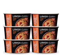 Snapdragon Laksa Curry Instant Noodle Bowls | Coconut Curry Flavor with Rice Noodles | Gluten-Free | No MSG Added | 2.1 oz (6 Pack)