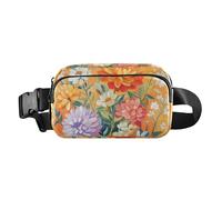Snapdragon Succulent Plants Orange Stylish Fanny Pack Waist Bag for Women Men Waterproof Bum Belt Bag with Adjustable Strap for Cycling Hiking Gym