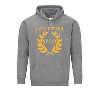 Snapit Camp Jupiter SPQR Pullover Hoodie -Quality printed Men's Hoodie Kids/Women/Men - Fiction Greek Roman Gods Percy Jackson Olympians Film Book Heroes Half-Blood- Gift for Birthday,Christmas Grey