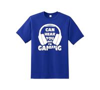 Snapit Can Hear You But I'm Gaming Headset Men's T-Shirt | Quality Printed Video Gamers tee, Short Sleeve T-Shirt for UK Men/Women/Kids, Best Gift for Gamers Royal