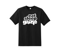 Snapit Eat Sleep Game Men's T-Shirt, ES Remote Quality Printed tee, Regular Fit Short Sleeve Gamers T-Shirt, 100% Cotton top for UK Men/Women/Kids Best Gift for Game Lovers Black