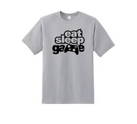 Snapit Eat Sleep Game Men's T-Shirt, ES Remote Quality Printed tee, Regular Fit Short Sleeve Gamers T-Shirt, 100% Cotton top for UK Men/Women/Kids Best Gift for Game Lovers Grey