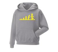Snapit Evolution of Bricks Mens Hoodie Cool Funky Geek Nerd Unisex Boys Hoodie| Inspired Novelty Hooded Top Premium Pullover Quality Printed Hoodies for UK Men/Women Grey