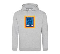Snapit Funny Baldi Unisex Hoodie | A Playful Twist on Style and Wit - Humorous Baldi Hooded Top, Ideal for Best Gifts | Comfy & Cozy Blended Baldi Hooded Top for Everyday Wear Grey