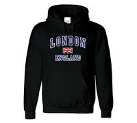 Snapit - Gildan London England Quality Printed souvenir Hoodies Black