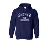 Snapit - Gildan London England Quality Printed souvenir Hoodies Navy Blue