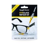 SnapIt Glasses Repair Kit, Eyeglass Repair Kit with Screws 5 Sizes, Screw Replacement Kit & Double-Ended Mini Screwdriver, Portable, Pocket & Bag Friendly, Travel Friendly (Yellow)