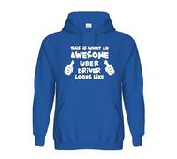 Snapit Inspired Funny This is What an Awesome Uber Driver Looks Like for Cab Drivers Unisex Hooded top Royal