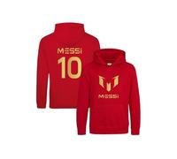 Snapit Inspired Messi #10 GOAT Kids Hoodie - Soccer Jersey Inspired Soccer Boys Pullover Hooded Top | Perfect Football Gift