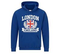 Snapit London England Men's Hoodie Union Jack Souvenir Quality Printed Hooded Top |Flag Culture souvenir Travel Hoodie Jumper| Unisex London Souvenir Sweatshirt for UK Men/Women/Kids Royal