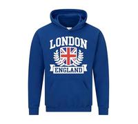 Snapit London England Men's Hoodie Union Jack Souvenir Quality Printed Hooded Top |Flag Culture souvenir Travel Hoodie Jumper| Unisex London Souvenir Sweatshirt for UK Men/Women/Kids Royal