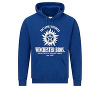 Snapit Mens Hoodie The Family Business Winchester Bros Since 1983 Unisex Hoodie | Winchester BROS. Horror Fiction TV Show Inspired Premium Quality Printed Hoodies for UK Men/Women Royal