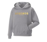 Snapit Norris Nuts Legends Kids Hoodie Premium Quality printed Unisex pullover hooded top for Kids Printed Kids Sweatshirt YouTube Boys Girls Grey