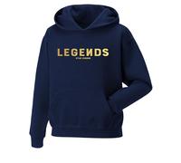 Snapit Norris Nuts Legends Kids Hoodie Premium Quality printed Unisex pullover hooded top for Kids Printed Kids Sweatshirt YouTube Boys Girls Navy