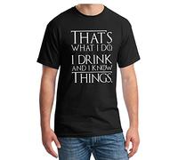 Snapit or Gildan or Good Brand Thats What I Do I Drink t-Shirt Funny Tyrion Game of Lannister Thrones Black