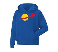 Snapit Red Rocket Spaceman Bricks Hoodie, Quality Printed Retro Space Logo Hoodie, Best Gift for Men, Women, and Kids Space Lovers