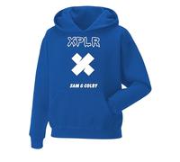 Snapit Sam and Colby XPLR Merch Hoodie Long Sleeve Sweatshirt Casual Pullover Hoodies Unisex Tops for Uk Mens/Women/Kids Hip Hop Casual Streetwear for Hip Hop Fans, Birthday Christmas Royal