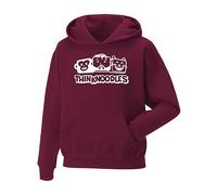 Snapit Thinknoodles Hoodie, Quality Printed Monkey, Human, and Cat Faces Thinknoodles Hoodie Best Gift for Men, Women, and Kids Wine