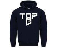 Snapit Top Gang Print Andrew Tate Hoodie- Quality printed Hooded top- Unisex Pullover Hoodie for Men/Women/Kids- Humorous Hoodie, Ideal For Gift and Everyday Wear Navy