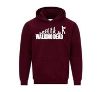 Snapit Walking Dead Zombie TV Show Inspired Hoodie -Quality printed Men's Hoodie for Kids/Women/UK Men - Unisex Hooded Jumper with Kangroo Pockets Wine