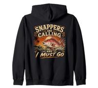 Snappers Fish Are Calling Fish Lover Aquarium Angler Zip Hoodie
