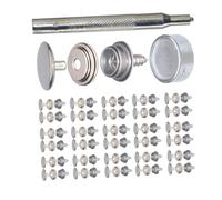 Snapping Fastener Press Cap Button Stainless Steel for Clothing Bag Canvas Marine Cover Tent Industrial Use Waterproof Snapping Button for Outdoor Equipment