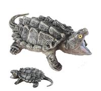 Snapping Turtle 2.5x1.4x0.8" Realistic Turtle Figurines Wildlife Model Tortoise Toys for Kid Boys Girls Table Decorations Figurines Toy Statue
