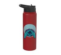 Snapping Turtle Mouth Shell Claws Motion Reptile Nature Stainless Steel Insulated Water Bottle
