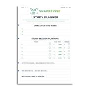 SnapRevise Study Planner Pad | A4 Revision Planning Sheets for GCSE and A-Level | 36-Page Tear-Off Pad for Organised Study Sessions