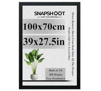 Snapshoot 100x70cm-Black Large Picture Frames-MDF Wooden Photo Frames-HD Acrylic Front-Maxi Poster Frames For Art Print-Jigsaw Puzzle-Certificates-Modern Wall Hanging For Home & Office Décor