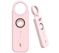 SnapSiren - Personal Anti-Assault Alarm - Self-Defence Device with 135 dB Siren - Keyring for Women's Handbags for Personal Defence - Torch and Alarm for Hotel Entrance Doors (Pink)