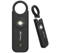 SnapSiren - Personal Anti-Assault Alarm - Self-Defence Device with 135 dB Siren - Keyring for Women's Handbags for Personal Defence - Torch and Alarm for Hotel Entrance Doors (Black)