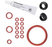 Snapworld-Kaffee Premium Seal Compatible with Saeco Philips Gaggia Coffee Machines O-Rings for Brewing Group Outlet Nozzle Water Tank Pressure Hose Maintenance Kit for RI EP HD SM SUP + Silicone
