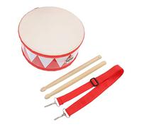 Snare Drum, 8 inch Drum for Kids - Baby Musical Toys with an Adjustable Strap and 2 Drumsticks - Educational Wooden Toys Sensory Musical Instrument for Toddler Boys & Girls