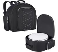 Snare Drum Bag 14 x 6.5'', Snare Drum Backpack Bag with 8MM Thick Padded, Drum Case Carrying Gig-bag with Multi-pocket, Heavy Duty, Durable, Comfortable