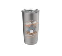 Snare Drum Drumming Music Instrument Date A Drummer Stainless Steel Insulated Tumbler