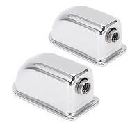 Snare Drum Ear, 2Pcs Drum Lug Iron Drum Lug Set Chrome Color Snare Ear Set Musical Instrument Maintenancing Accessories Parts for Drum Set(WC27A)