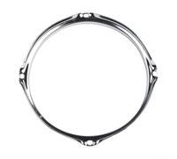 Snare Drum Hoop Protector Zinc Alloy Rim Guard for 8 10 12 14 Inch Drums - Batter Side Silencer Accessory Silver(8 inch)