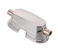 Snare Drum Lug M5 Double Ended Metal Repair Part for 51mm Drums | Silver Metal Build, Symmetrical Structure, Smooth Burr-free Edges, Intense Percussion Use, Sound Control
