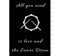 Snare Drum Music Notebook | Music notebook for percussionists: Manuscript Paper | 12 Staves per Page | 100 Pages | 8.5 x 11 inch