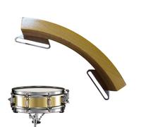Snare Drum Rim Click Block Arched Rim Crisp Tone Percussion Drum | with Metal Mounting Bracket Wood Block Instrument with Mount for Stage Shows, Recording Studio, Live Performance, Rehearsal