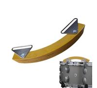 Snare Drum Rim Wood Block Arched Rim Crisp Tone Percussion Drum | with Metal Mounting Bracket Wood Block Music Instrument for Live Performance, Rehearsal, Acoustic, Recording Studio