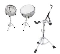 Snare Drum Stand, 55-60cm Adjustable Height Foldable Double Support Tripod Snare Stand, Portable Drum Practice Pad Stand Set Fit for 10 to 14 Inch Snare Drums