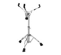 Snare Drum Stand Heavy Duty Foldable Adjustable Height Tripod Stand for 10 to 14 Inch Snare Drums Professional Musicians Beginners Silver Iron Rubber