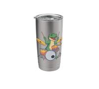 Snare Drum Trex Drumming Music Instrument Dinosaur Drummer Stainless Steel Insulated Tumbler