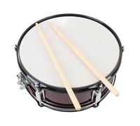 Snare Side Drum Heads Ideal for Deep Drums or Heavy Rock, 14x5.5in Snare Drum Set, Blue Transparent Polyester Drumhead Professional Snare Drum Wine Red Finish